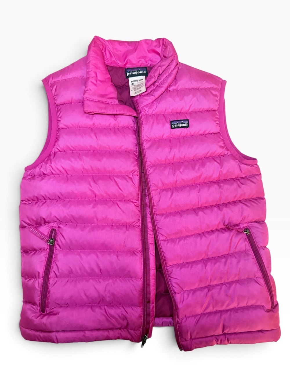 Patagonia Pink Quilted Down Puffer Vest